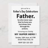 Invitation Fête de la fête des pères (Devant)