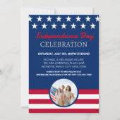 Invitation Fête de la fête d'indépendance de l'Amérique du 4  (Devant)