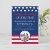 Invitation Fête de la fête d'indépendance de l'Amérique du 4  (Debout devant)