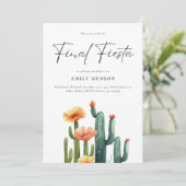 Invitation Fête de la Fiesta Cactus (Debout devant)