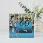 Invitation Fête de la Fille Bash - Bleu (Debout devant)