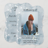 Invitation Fête de la Fleur blanche de libellule du service d (Devant / Derrière)