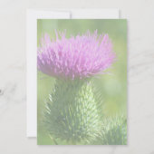 Invitation Fête de la Fleur de Chardon Violet (Dos)