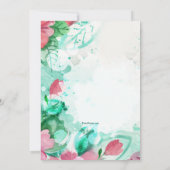 Invitation Fête de la florale (Dos)