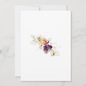 Invitation Fête de la florale féminine fleur sauvage 60e anni (Dos)