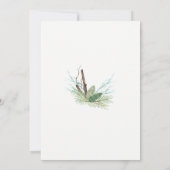 Invitation Fête de la forêt d'hiver (Dos)