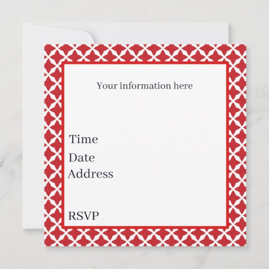 Invitation Fête de la fraise mignonne (Dos)