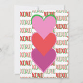 Invitation Fête de la Galentine Rose et Vert (Dos)