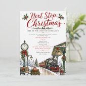 Invitation Fête de la gare de Noël (Debout devant)