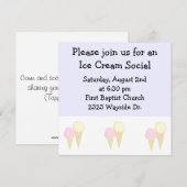Invitation Fête de la glace (Devant / Derrière)