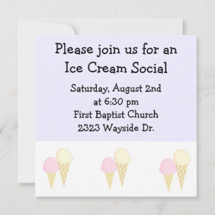 Invitation Fête de la glace