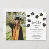 Invitation Fête de la graduation Bonne photo Casquette (Devant)