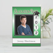 Invitation Fête de la graduation moderne Date photo personnal (Debout devant)