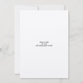 Invitation Fête de la haine (Dos)