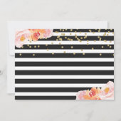 Invitation Fête de la Jungle rose Animaux (Dos)