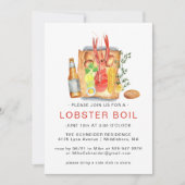 Invitation Fête de la langouste d'été | Cuisine de langouste  (Devant)