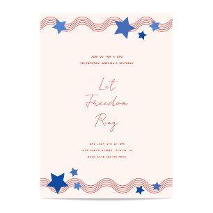 Invitation Fête de la liberté le 4 juillet