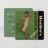 Invitation Fête de la lingerie de style rétro pour femme (Devant / Derrière)