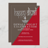 Invitation Fête De La Lumière De Diwali (Devant / Derrière)