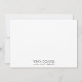 Invitation Fête de la mariée (Dos)