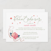 Invitation Fête de la mariée (Devant / Derrière)