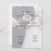 Invitation Fête de la mariée (Dos)