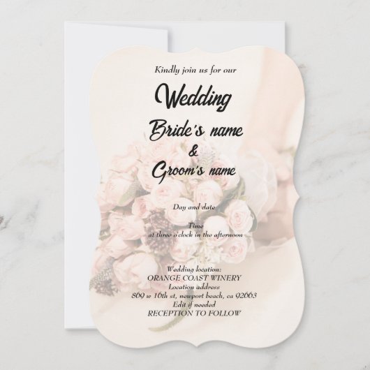 Invitation Fête de la mariée (Devant)
