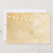 Invitation Fête de la mariée Bachelorette rose rustique (Dos)