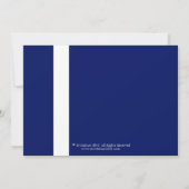 Invitation Fête de la mariée blanche élégante de ruban de (Dos)