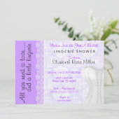 Invitation Fête de la mariée blanche mignonne de lingerie de (Debout devant)