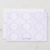 Invitation Fête de la mariée blanche mignonne de lingerie de (Dos)