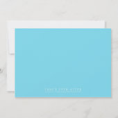Invitation Fête de la mariée bleue d'Ombre (Dos)