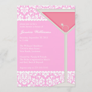 Invitation Fête de la mariée chic