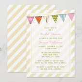 Invitation Fête de la mariée chic minable (Devant / Derrière)