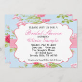 Invitation Fête de la mariée chic minable (Devant / Derrière)