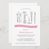 Invitation Fête de la mariée de cuisine (Devant / Derrière)