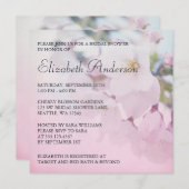 Invitation Fête de la mariée de fleurs de cerisier (Devant / Derrière)
