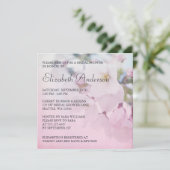 Invitation Fête de la mariée de fleurs de cerisier (Debout devant)