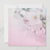 Invitation Fête de la mariée de fleurs de cerisier (Dos)