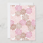 Invitation Fête de la mariée de jardin de ressort (Dos)