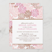 Invitation Fête de la mariée de jardin de ressort (Devant / Derrière)