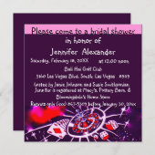 Invitation Fête de la mariée de Las Vegas (Devant / Derrière)