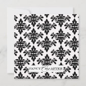 Invitation Fête de la mariée de margarita de damassé (Dos)