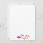 Invitation Fête de la mariée de parapluie (Dos)