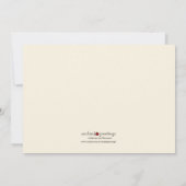 Invitation Fête de la mariée de vigne (Dos)