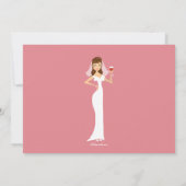 Invitation Fête de la mariée Dernière Fling Bachelorette (Dos)