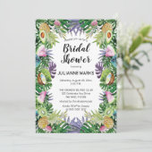 Invitation Fête de la mariée d'été de verdure du fruit (Debout devant)