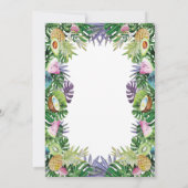 Invitation Fête de la mariée d'été de verdure du fruit (Dos)