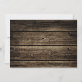 Invitation Fête de la mariée en bois d'hiver d'arbres de (Dos)