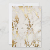 Invitation Fête de la mariée en bronze moderne d'aluminium et (Dos)